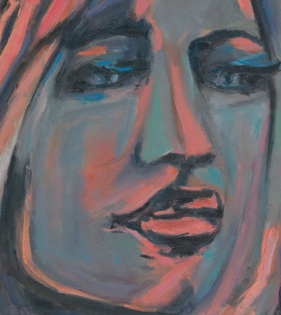 Female Close-up Portrait - Dignity and Confidence Art