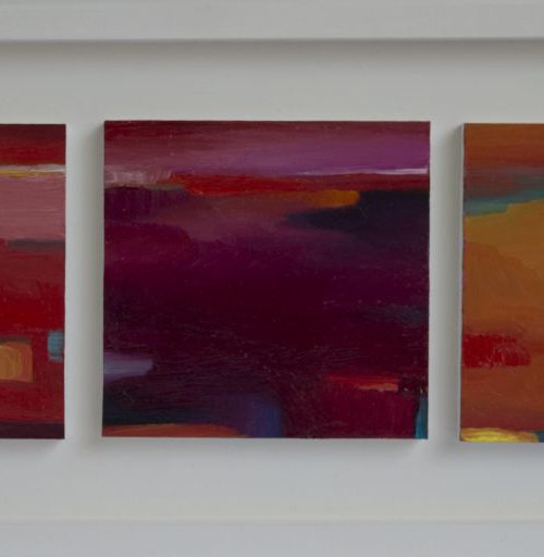Triptych Abstract Miniature II - Commission for Urbain Bruyere by Damien Venditti