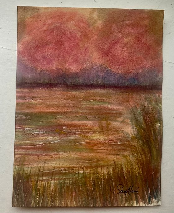 River Cerne blossoms, Dorset