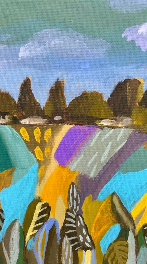 Patchwork fields by LENKA STASTNA