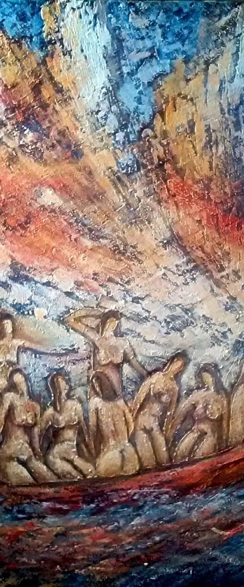 Flying over waves by Romas Zmuidzinavicius