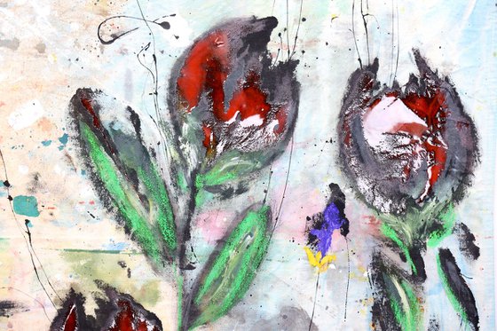 Flowers that tried to stay