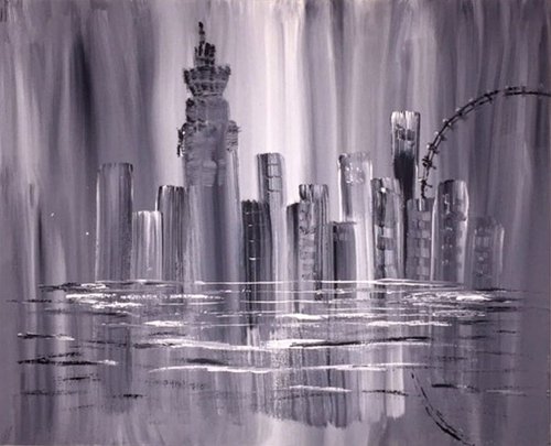 Abstract "City Scape" by Paul Simon Hughes