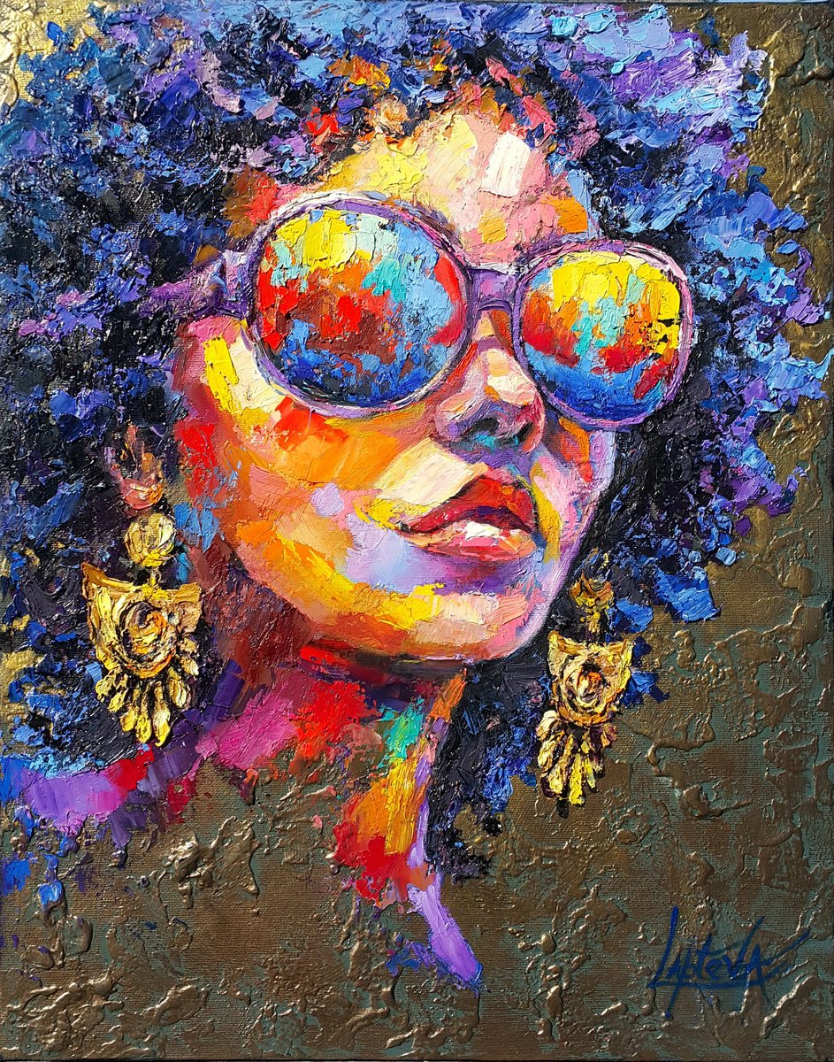 Expressive Oil Painting , Summer Drive By Viktoria Lapteva, 16 X 20, Artwork For Sale On Artfinder