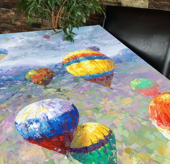 "Hot air balloons"