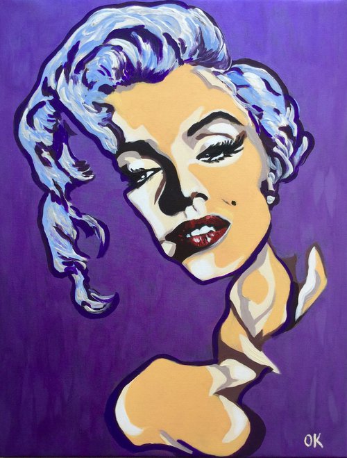 Marilyn Monroe. Goddess of Hollywood. Movie star. MODERN URBAN ART OFFICE ART DECOR HOME DECOR GIFT IDEA by Olga Koval