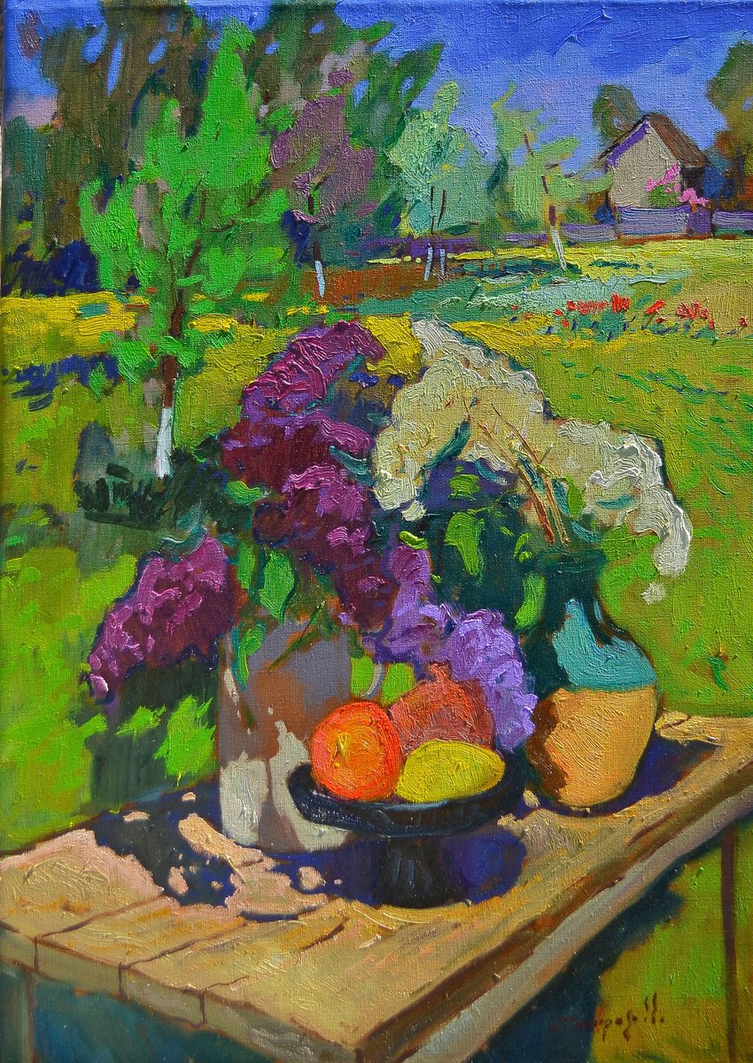 Lilac Horizon By Alexander Shandor, 24 X 31, Artwork For Sale On Artfinder