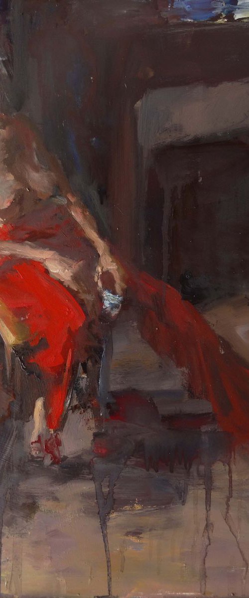 Red trousers by Manuel Leonardi