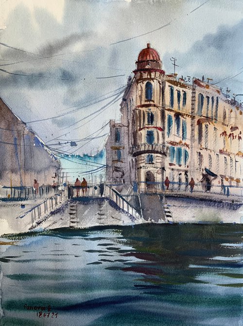 On the channels of St. Petersburg by Evgenia Panova