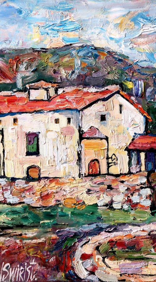 Farm in Spain. by Nikifor Swiristuhin