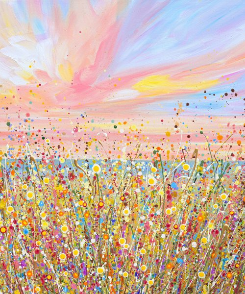 Wildflowers at Sunset by Olga Tkachyk
