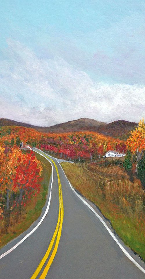 Road Up To White Mountains by Andrew Cottrell