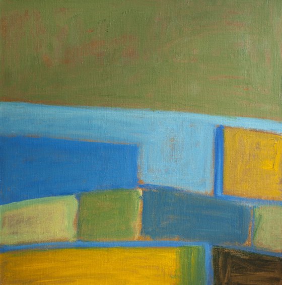 Fields Overlooking Sea