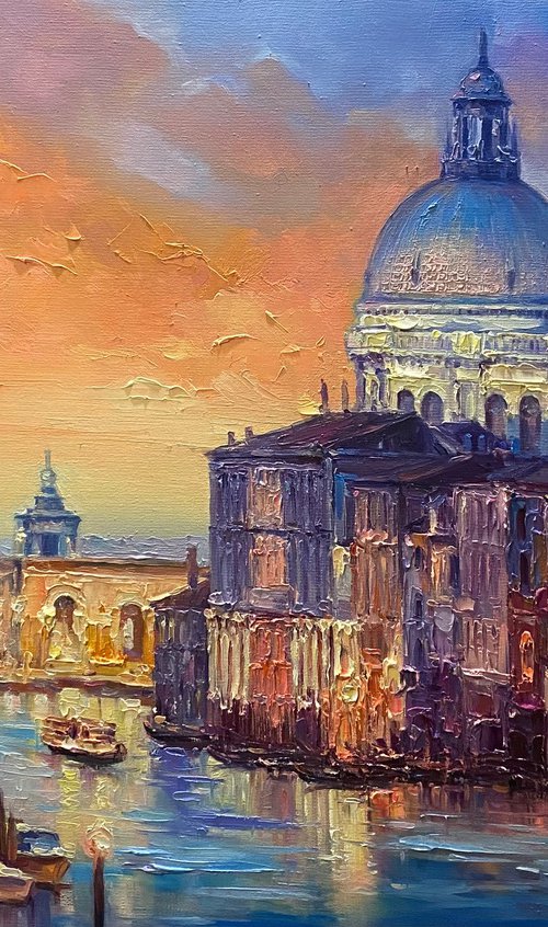 “Venice” original oil painting by Artem Grunyka