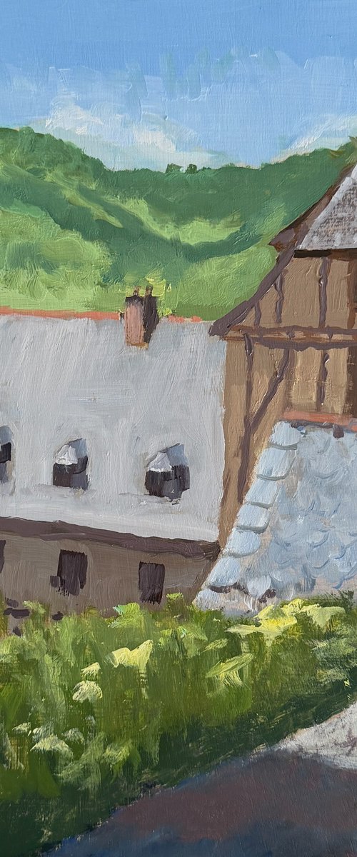 Conques Rooftops by Toni Swiffen