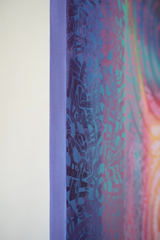 Metapattern: Neon wave #1 XL