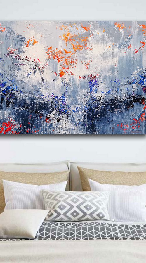 120x100cm. / Abstract painting / Abstract 1187 by Alex Senchenko