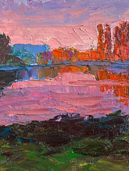 Evening on the River by Boris Serdyuk