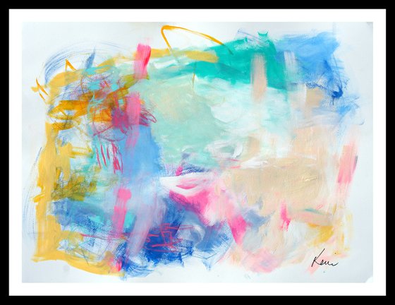 Exousia 24x18" Light Expressive Intuitive Abstract on Paper