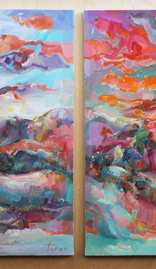 From dusk till dawn (diptich) by Taron Khachatryan