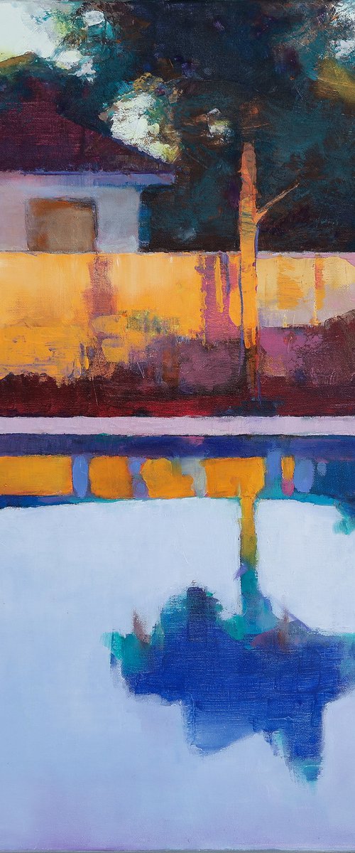 Florida Colors 30x30" 76x76cm Contemporary Art by Bo Kravchenko by Bo Kravchenko