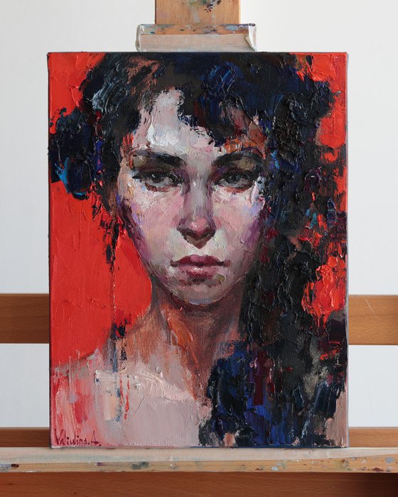 Her Gaze – Abstract Portrait