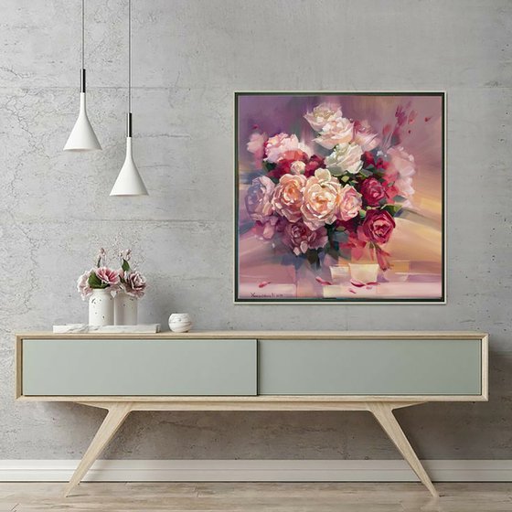 Roses. Tea for three