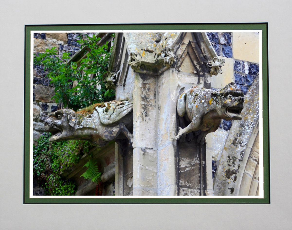 Gargoyles Northern France by Robin Clarke