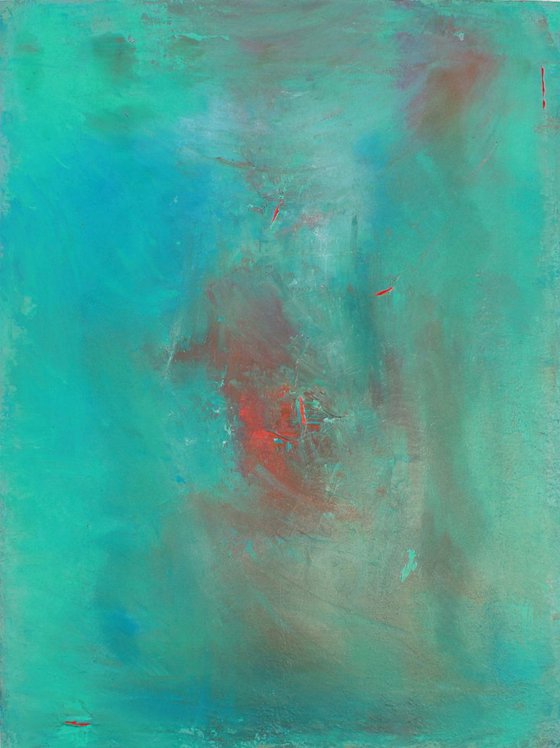 Teal Green Blue Abstract