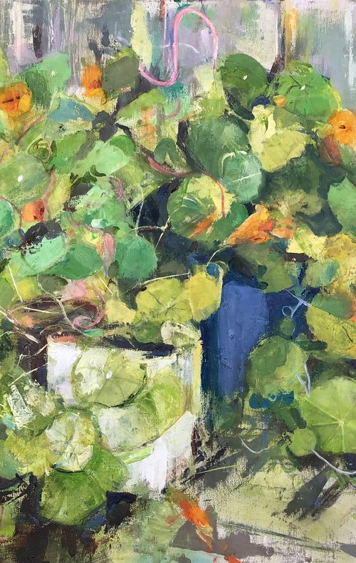 Nasturtiums #2 by Sandra Haney