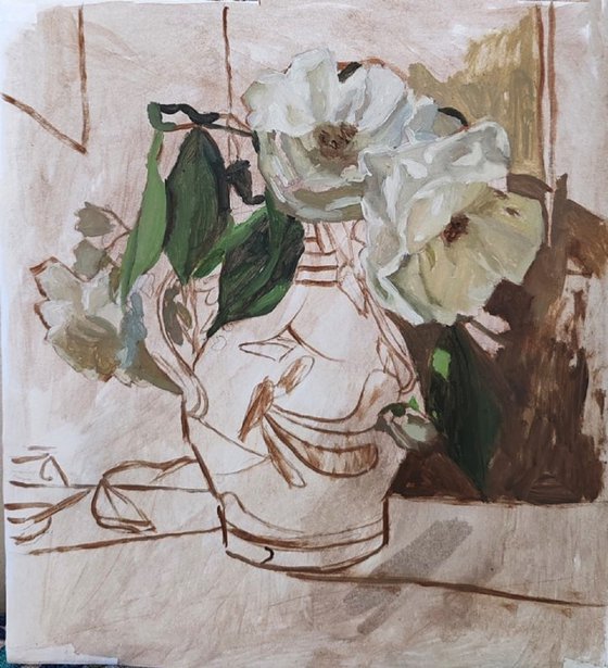 Roses in a vase