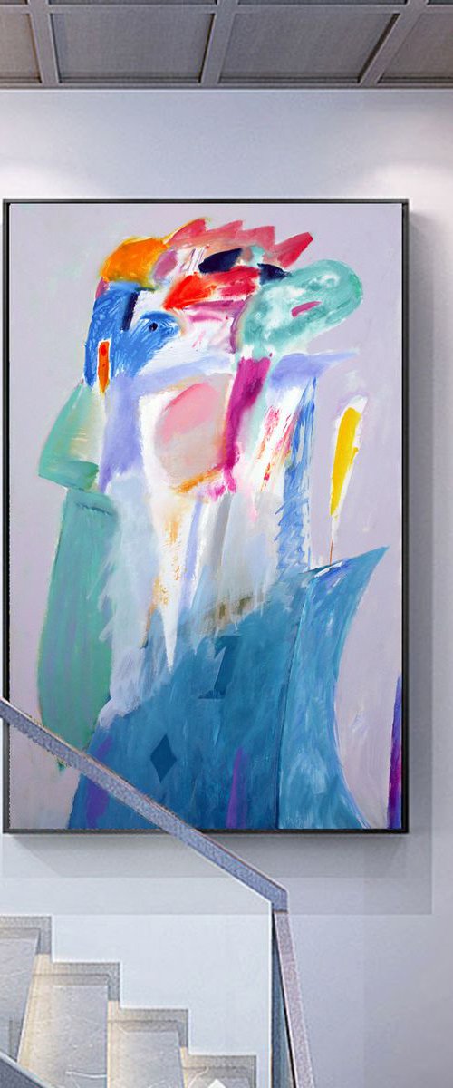 Large abstract 120x75 The King by Veljko  Martinovic
