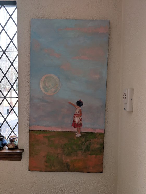 Touching the moon