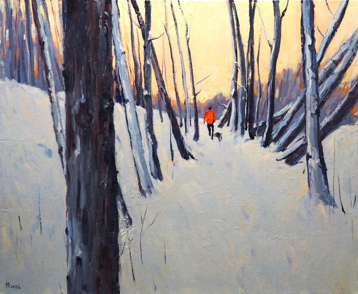 Winter Landscape By Yuanyuan Liu, 29 X 24, Artwork For Sale On Artfinder