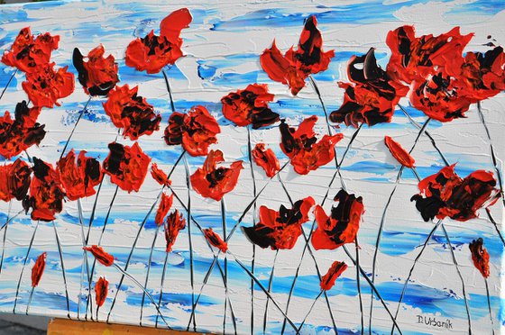 Red Poppies 1 90x50cm