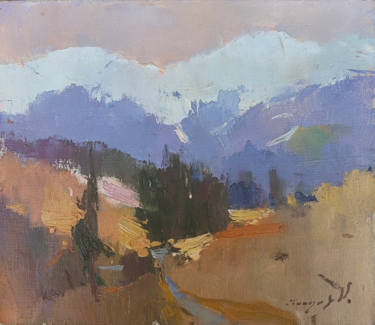 Borzhava Valley By Alexander Shandor, 16 X 14, Artwork For Sale On Artfinder