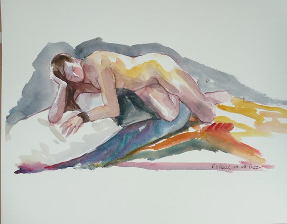 Reclining female nude