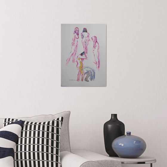 female nude various poses