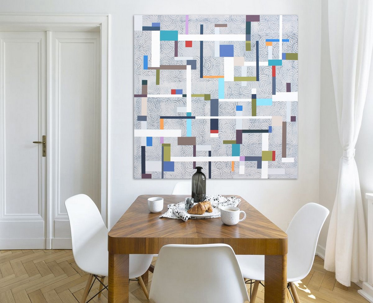 Geometry Meets Ornament 1 By Lucie Jirku, 41 X 41, Artwork For Sale On Artfinder