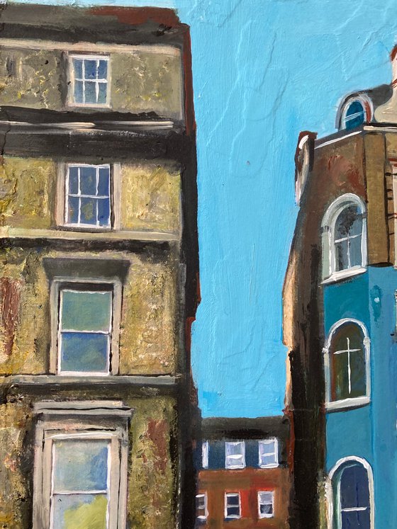 One End of Tisbury Court, Soho, London