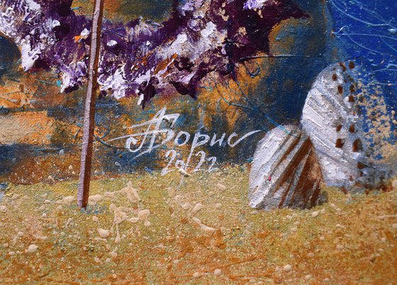 Waiting for the prince on a white seahorse