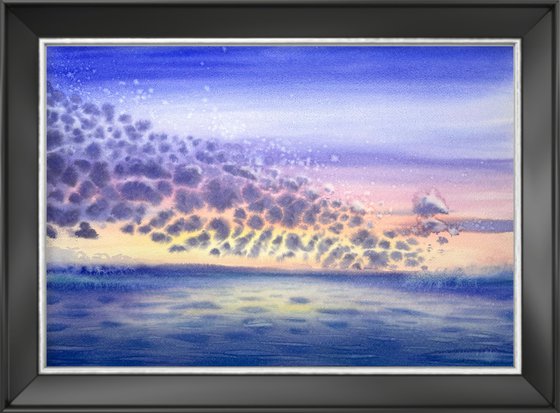 Majestic Sunset in the sea