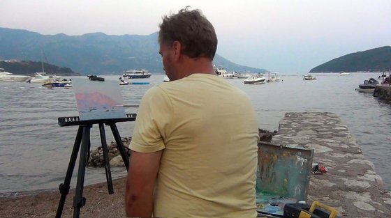 The last rays. The bay. Budva