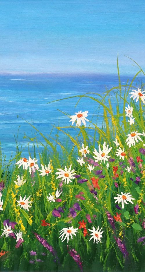 Daisy field by Ludmilla Ukrow