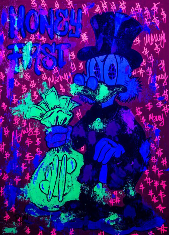 Money First Scrooge Mc Duck