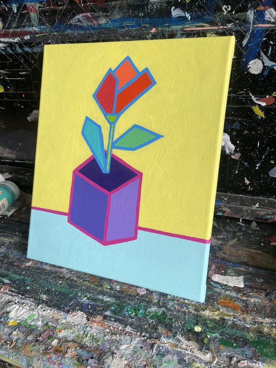 Pop art flower
