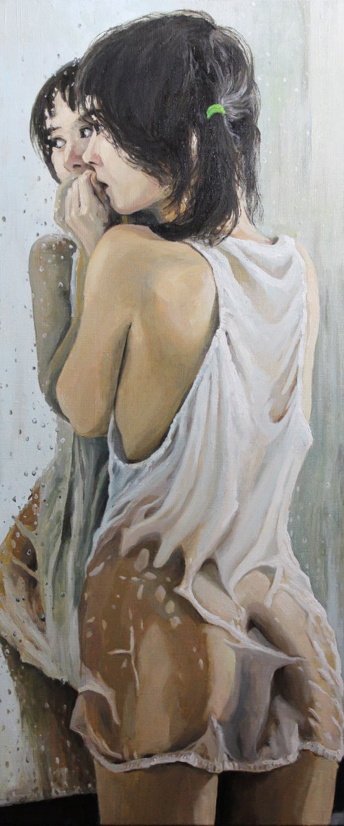 Modesty. 80x100 cm by Linar Ganeev