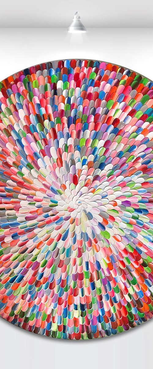 'Pacific orbis bloom' - 36x36” by Tatiana Georgieva