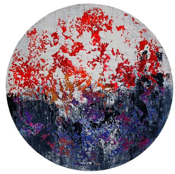 Circular abstract painting / Abstract 1137