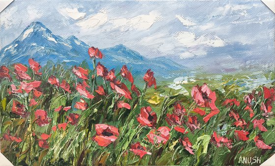 The Poppy Field in Wind